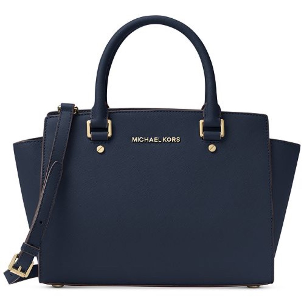 Michael Kors navy Selma purse